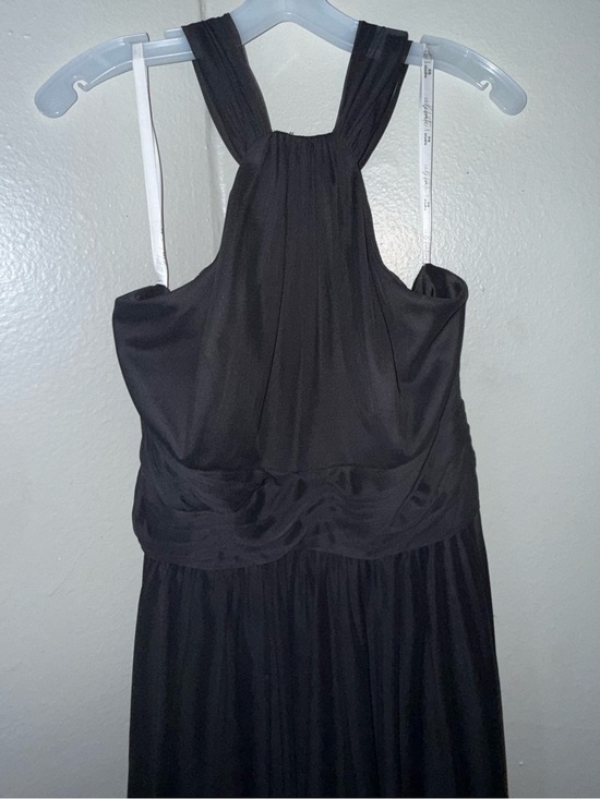 David's Bridal Dresses & Skirts - Elegant David's Bridal Black Maxi Dress with Twisted Bodice Size 18